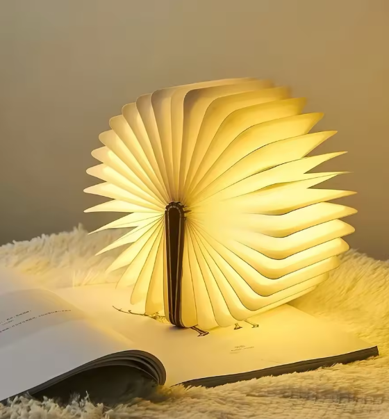 Świecąca Składana Lampka Książka Led - Komfort wieczorami!
