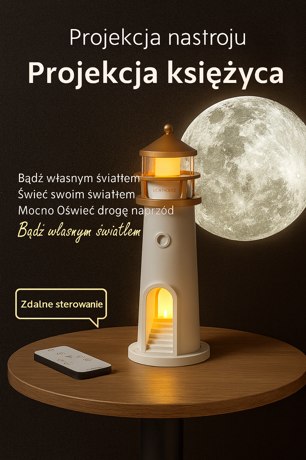 Piękna Lightee Latarnia Lampka księżycowa - Przytulne oświetlenie w pokoju!