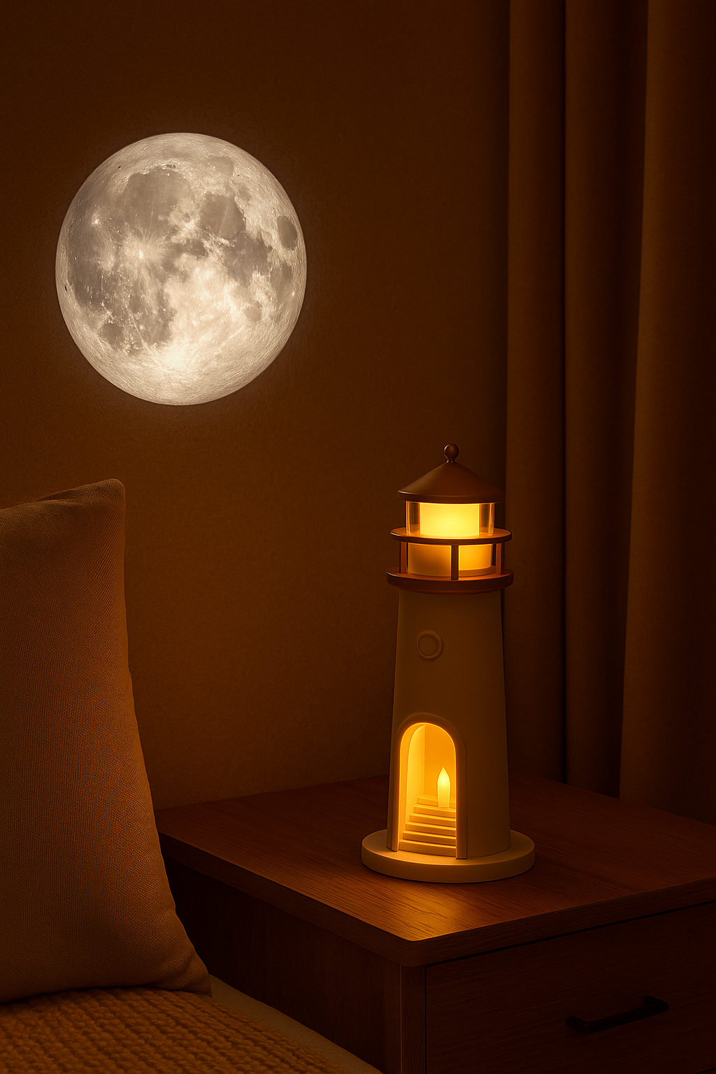Piękna Lightee Latarnia Lampka księżycowa - Przytulne oświetlenie w pokoju!